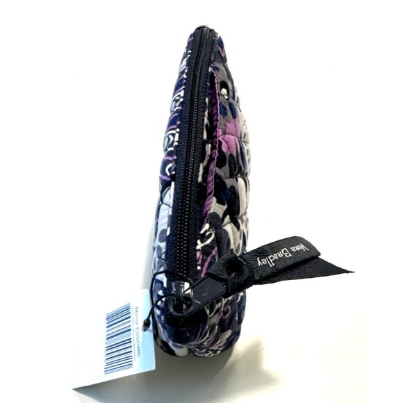 NWT VERA BRADLEY Zinnia Quilted Mirror Cosmetic Zip Bag - Picture 3 of 6